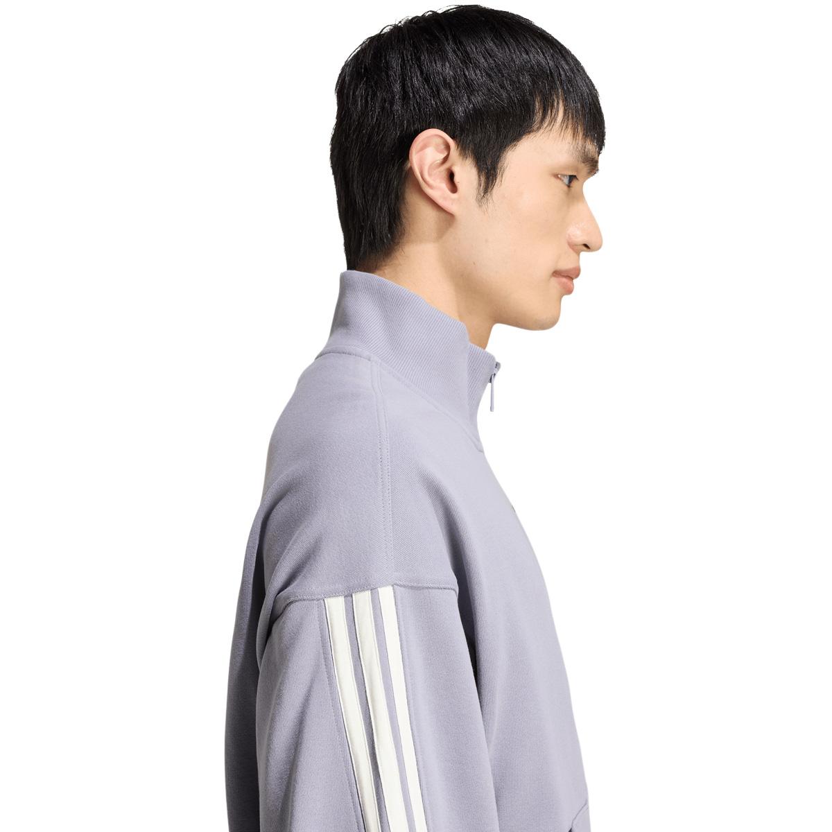 adidas AK 3-Stripes Full Zip Sweatshirt Herre SLATE/OWHITE