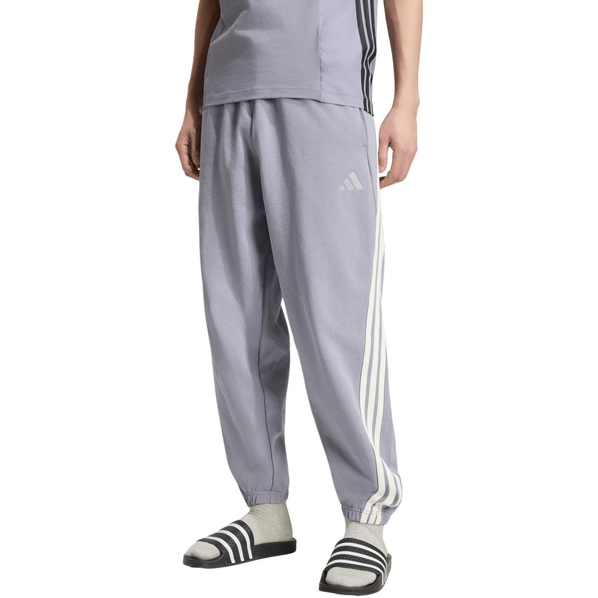 adidas Kit 3-Stripes Joggebukser Herre SLATE/OWHITE