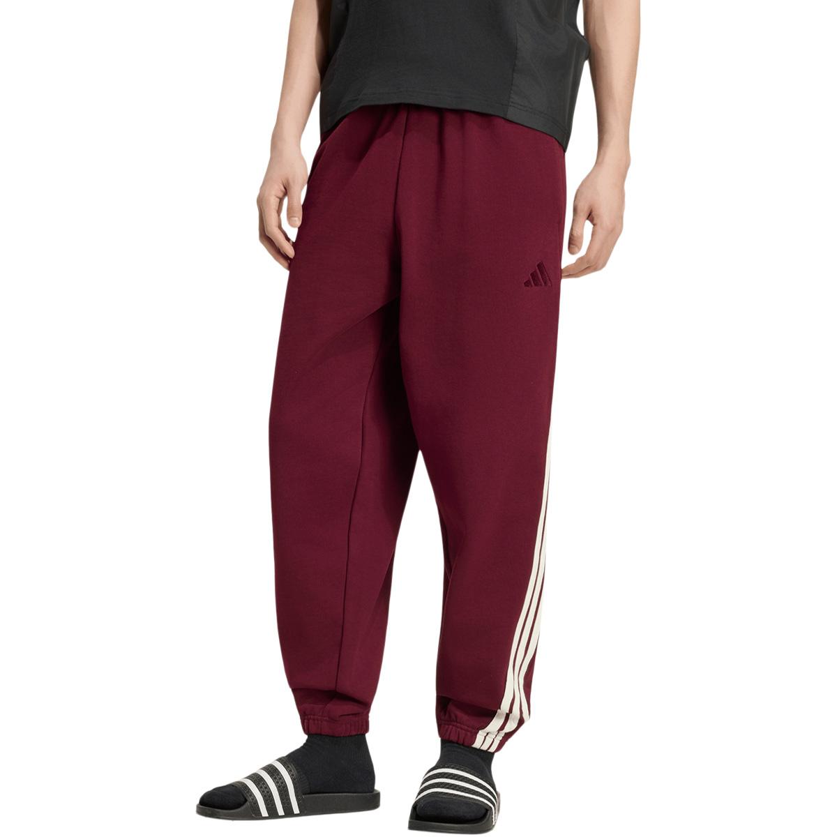 adidas Kit 3-Stripes Joggingbukser Herre MAROON/OWHITE