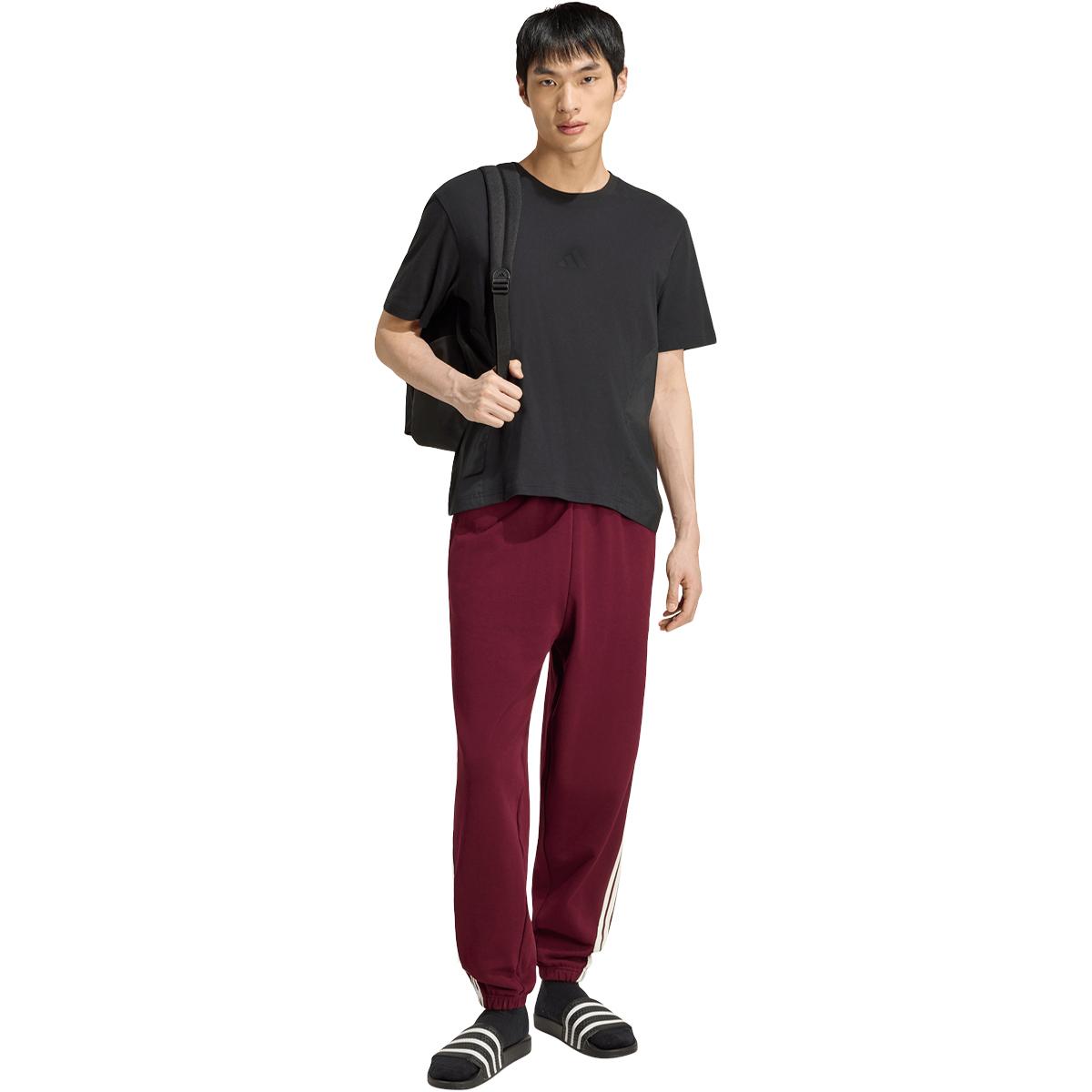 adidas Kit 3-Stripes Joggingbukser Herre MAROON/OWHITE