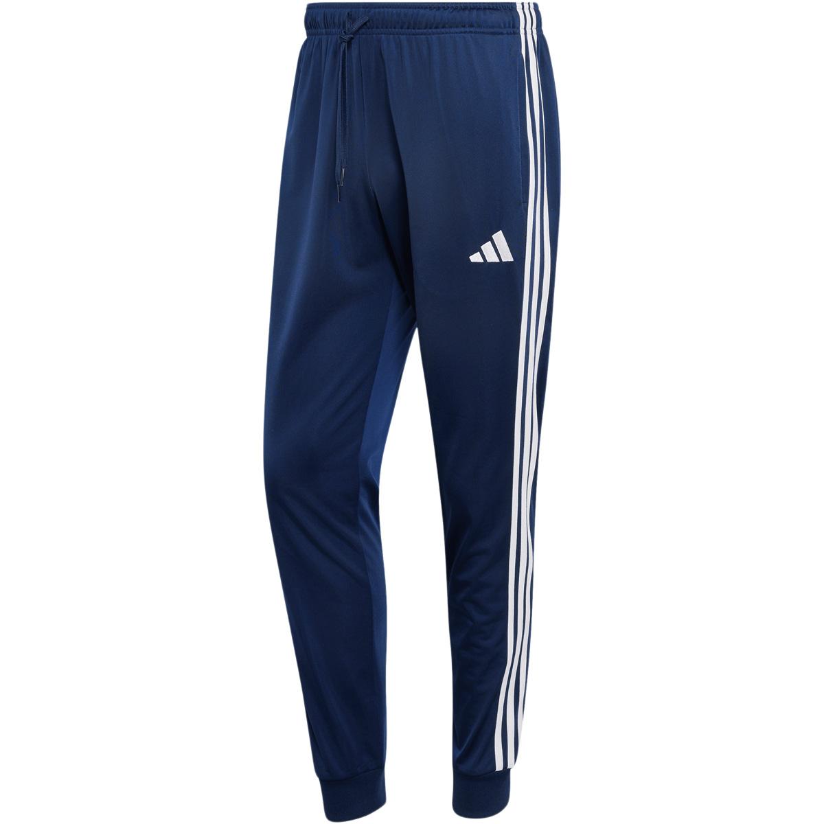 adidas 3-Stripes Regular Tapered Trackbukser Herre TENABL/WHITE