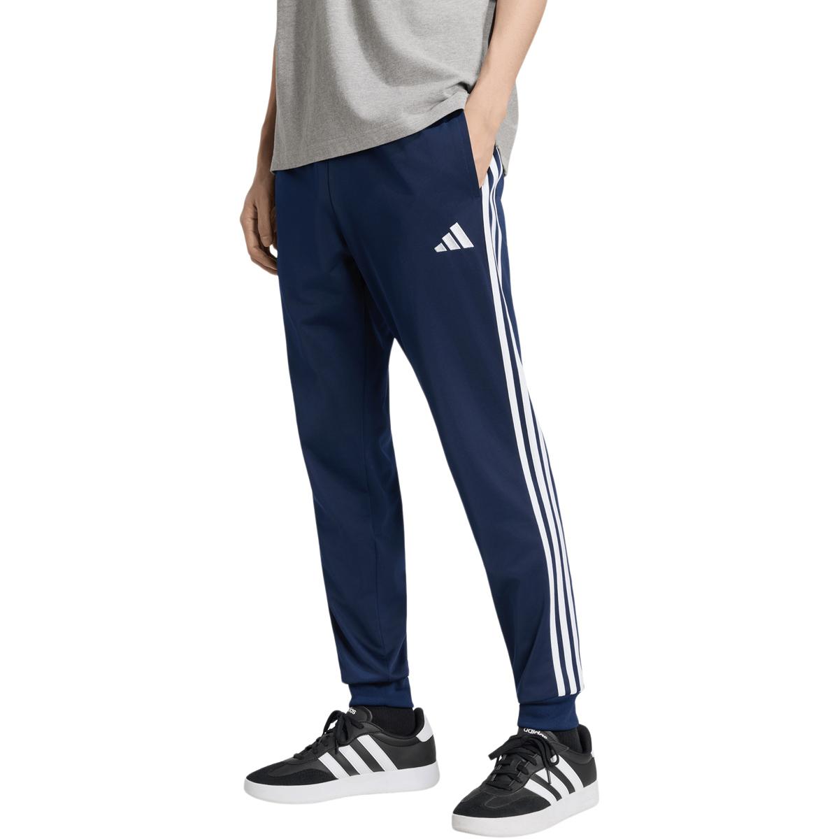 adidas 3-Stripes Regular Tapered Trackbukser Herre TENABL/WHITE