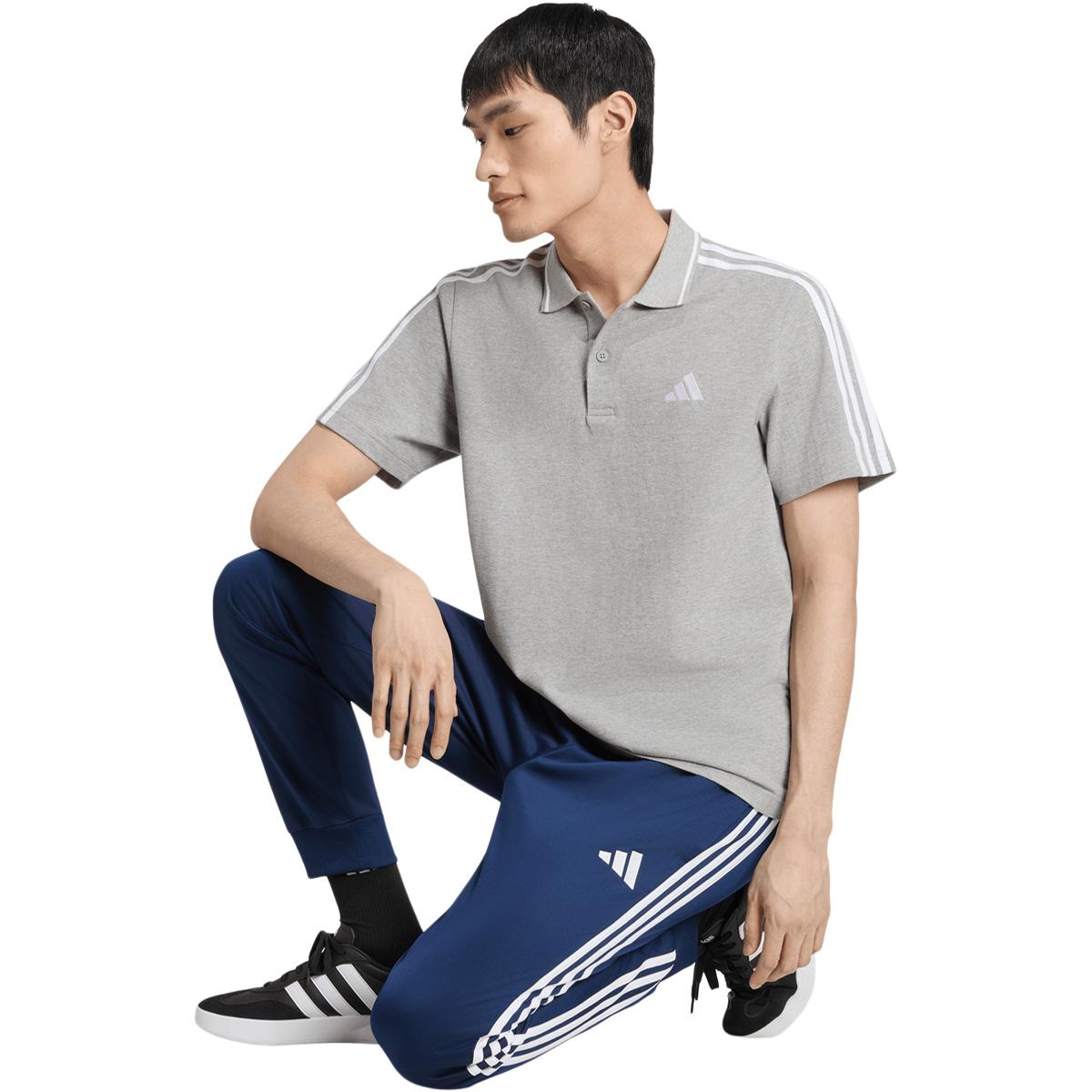 adidas 3-Stripes Regular Tapered Trackbukser Herre TENABL/WHITE
