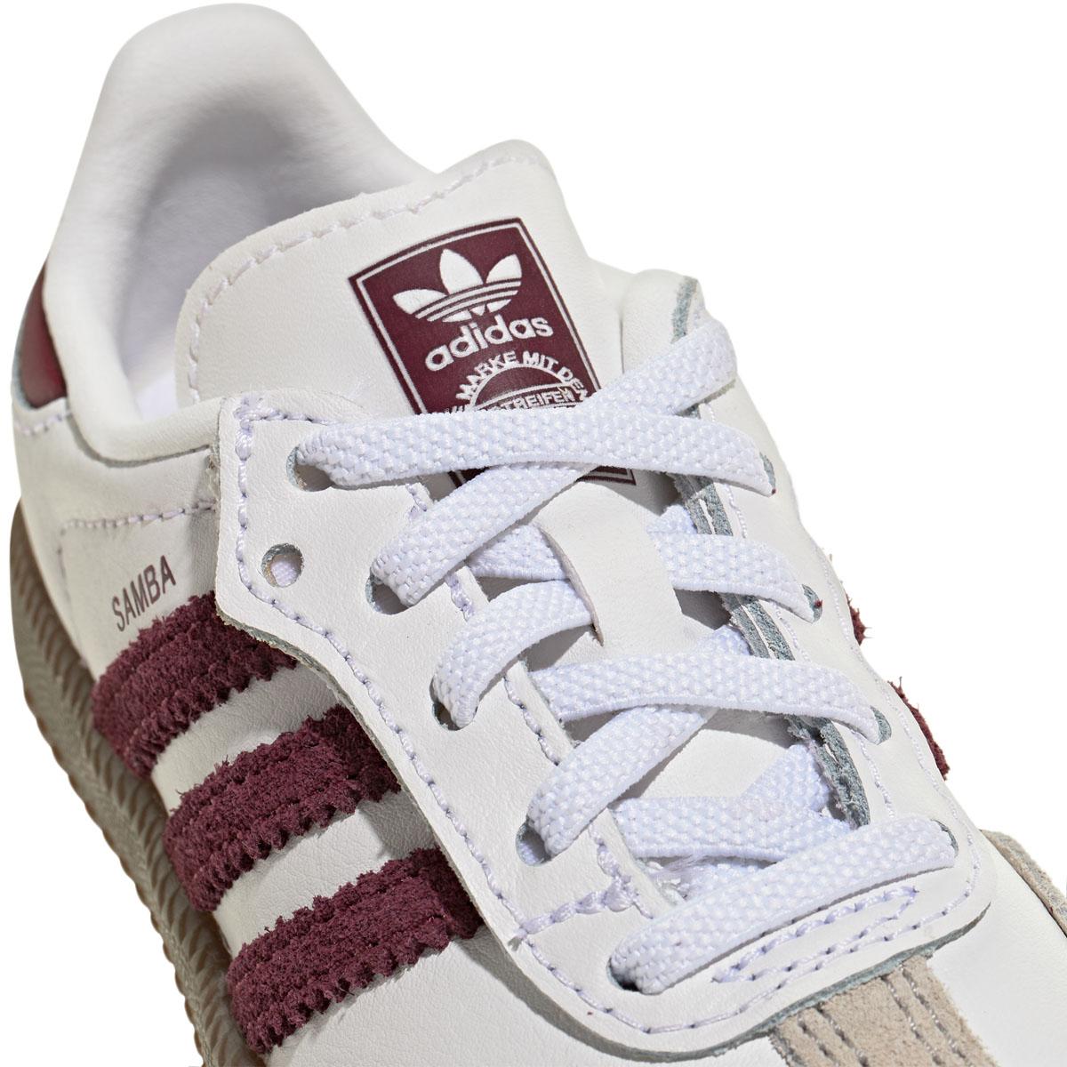 adidas Originals Samba OG I Velcro Sneakers Børn FTWWHT/MAROON/GUM5