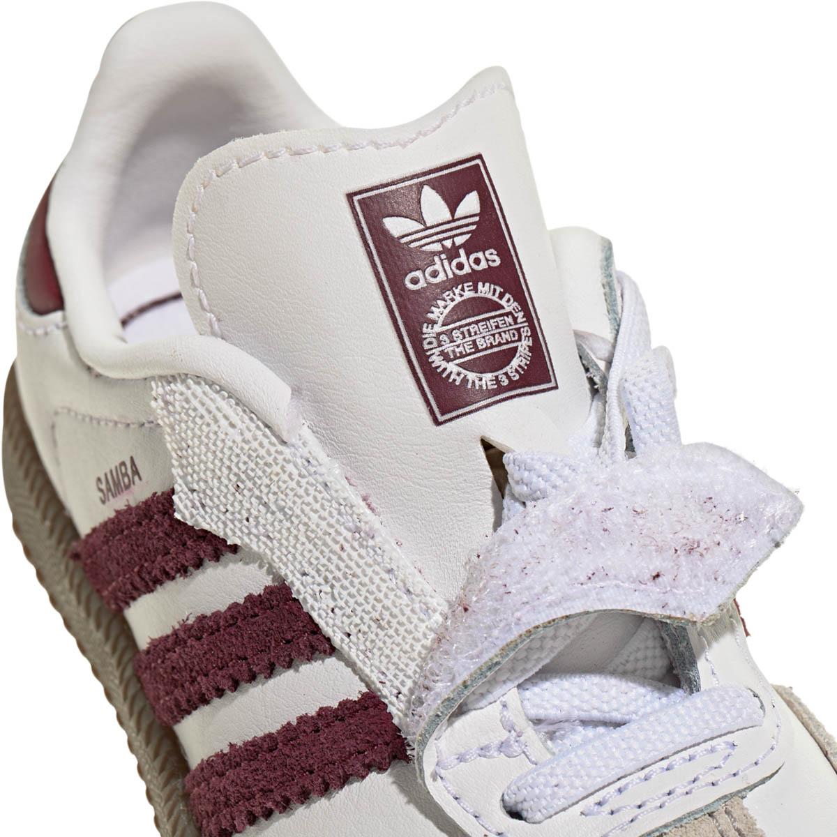 adidas Originals Samba OG I Velcro Sneakers Børn FTWWHT/MAROON/GUM5