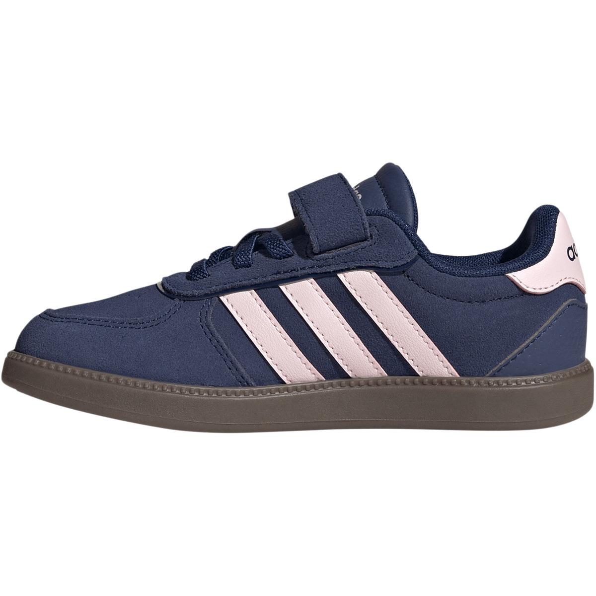 adidas Breaknet Sleek Suede Velcro Sneakers Børn DKBLUE/CLPINK/GUM5