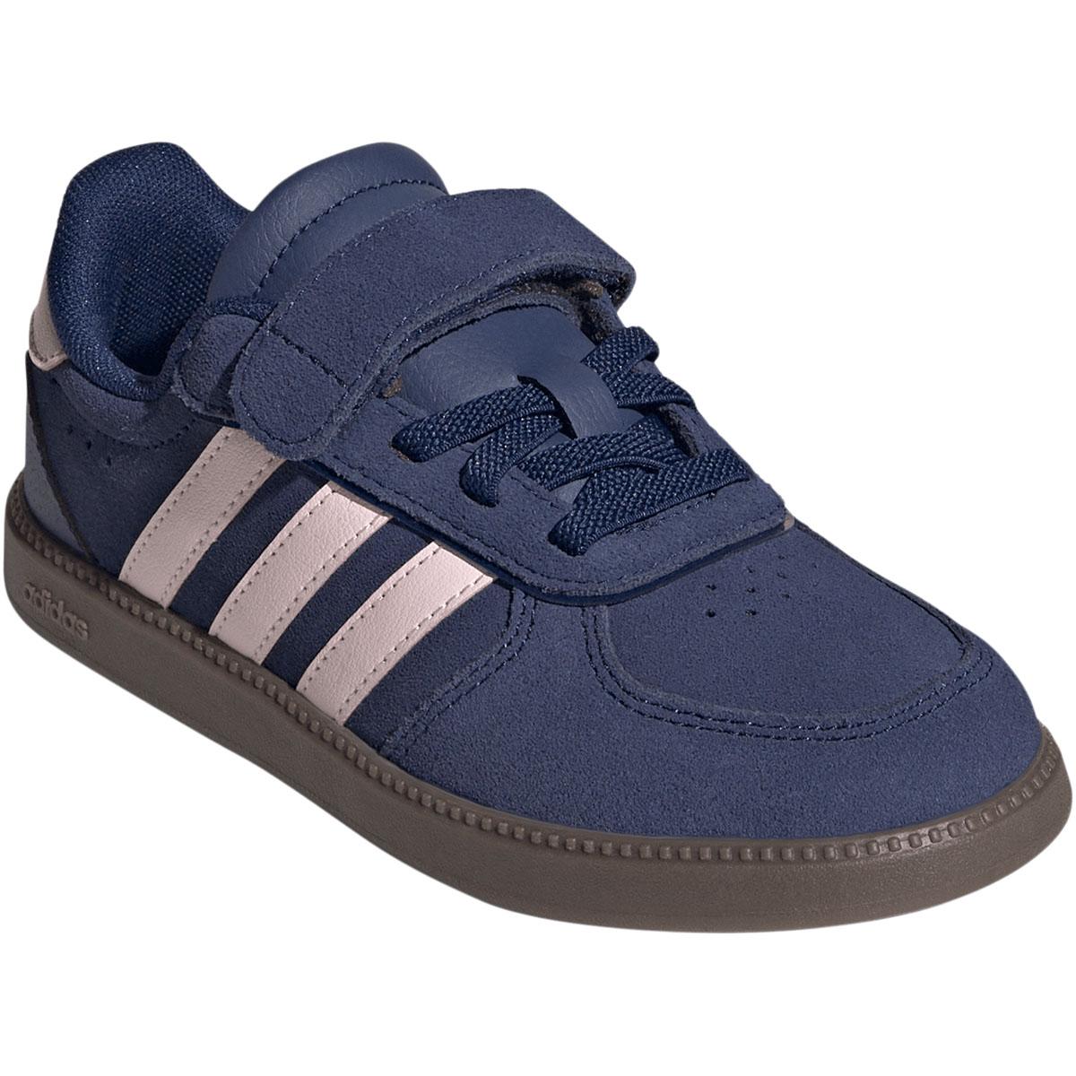 adidas Breaknet Sleek Suede Velcro Sneakers Børn DKBLUE/CLPINK/GUM5