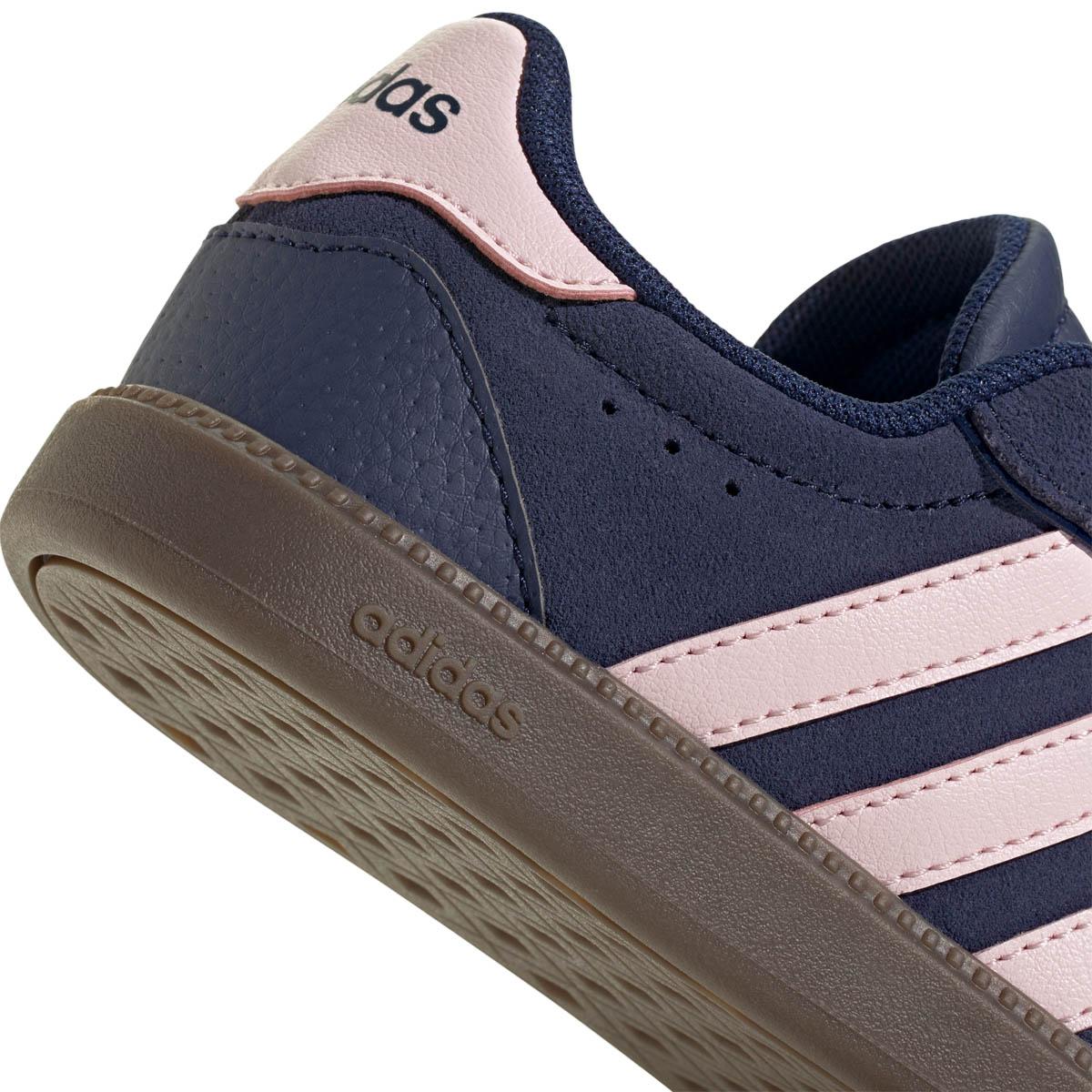 adidas Breaknet Sleek Suede Velcro Sneakers Børn DKBLUE/CLPINK/GUM5
