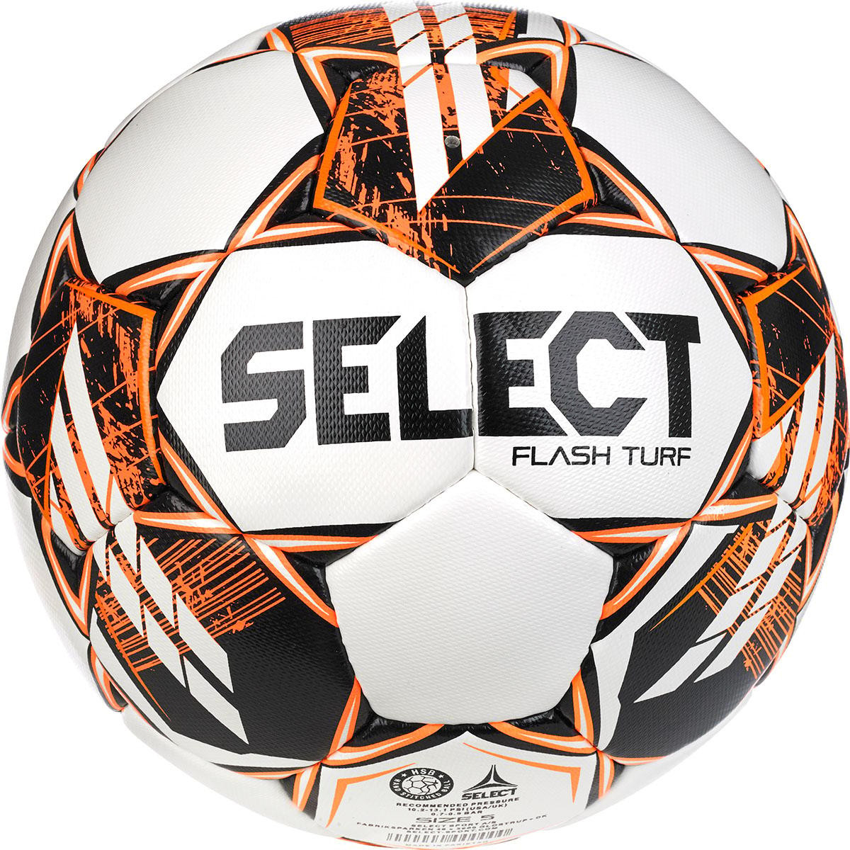 SELECT Flash Turf v23 Kunstgræs Fodbold white/orange