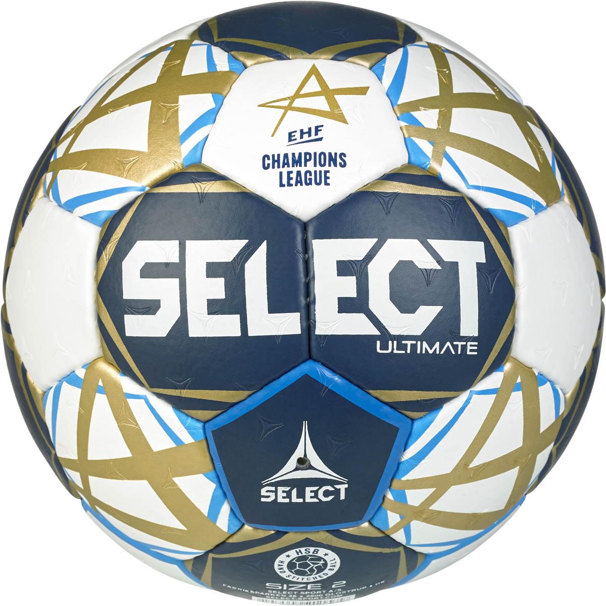 SELECT Ultimate EHF Champions League v25 Håndbold White/Blue