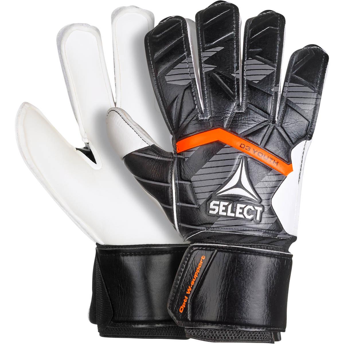 SELECT 33 Youth v25 Målmandshandsker Børn black/white