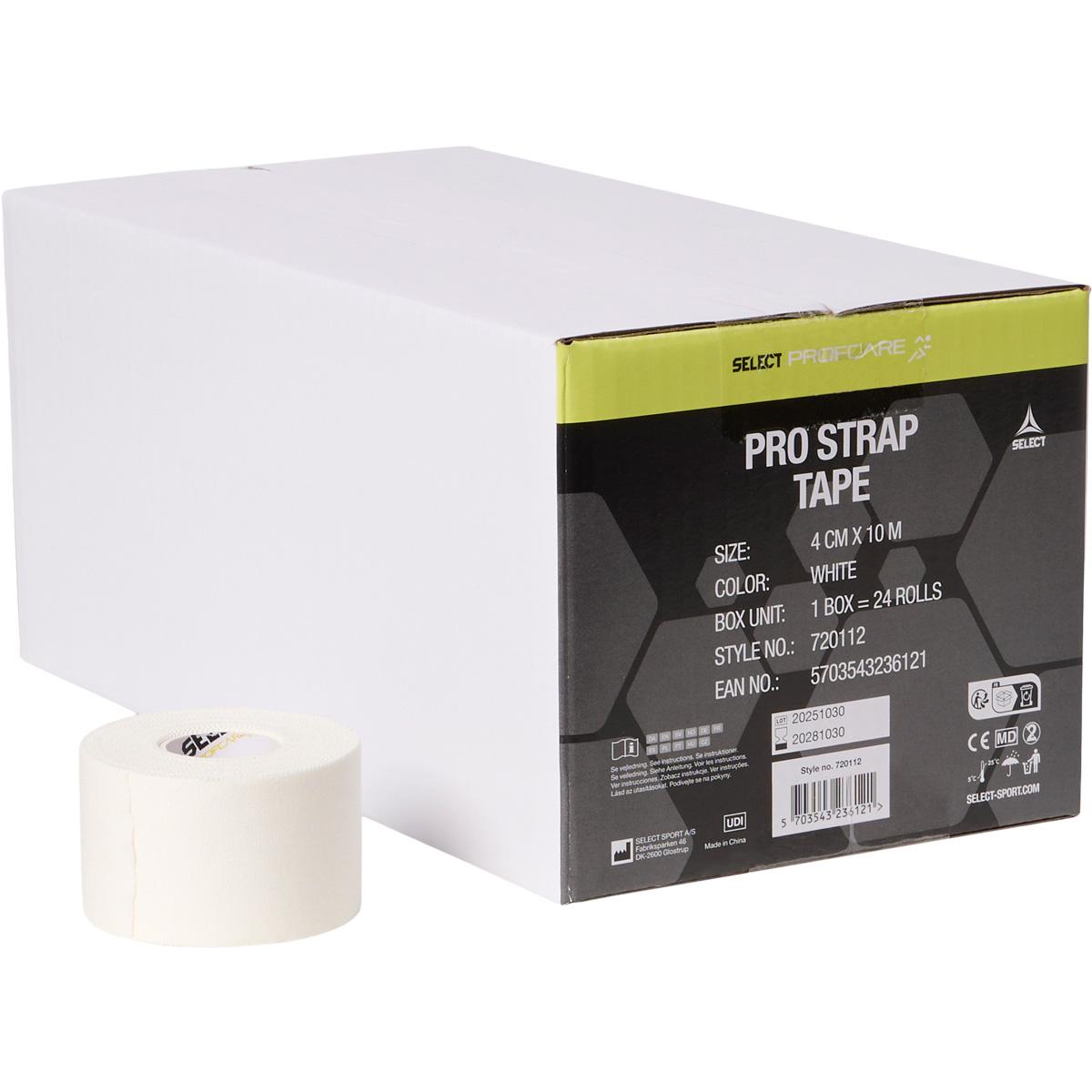 SELECT Pro Strap 4 cm x 10 m 24-Pack Sportstape White