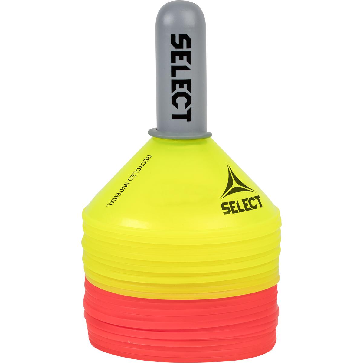SELECT 24 pcs Kjegle red/yellow