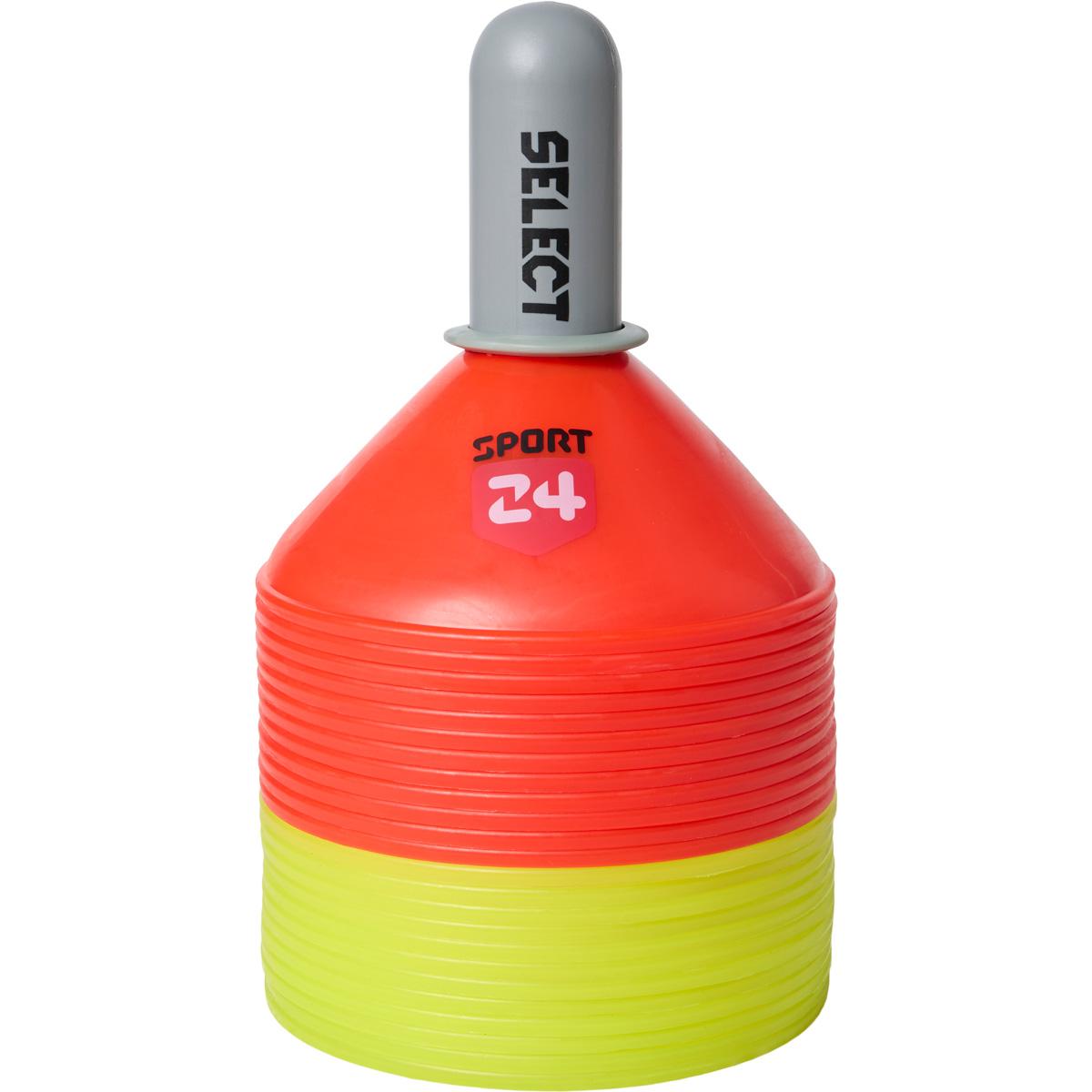 SELECT SPORT 24 Logo 24 pcs Kegletoppe red/yellow