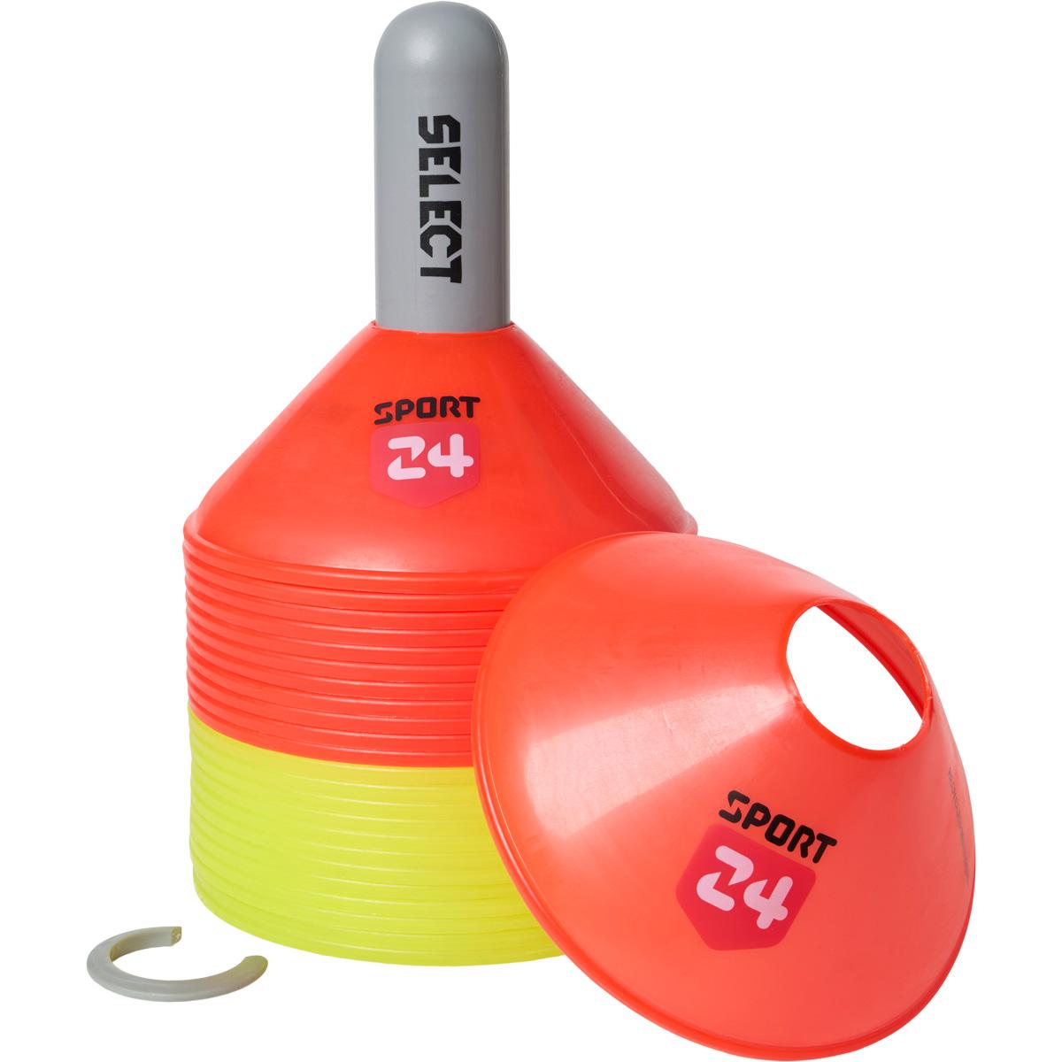 SELECT SPORT 24 Logo 24 pcs Kegletoppe red/yellow