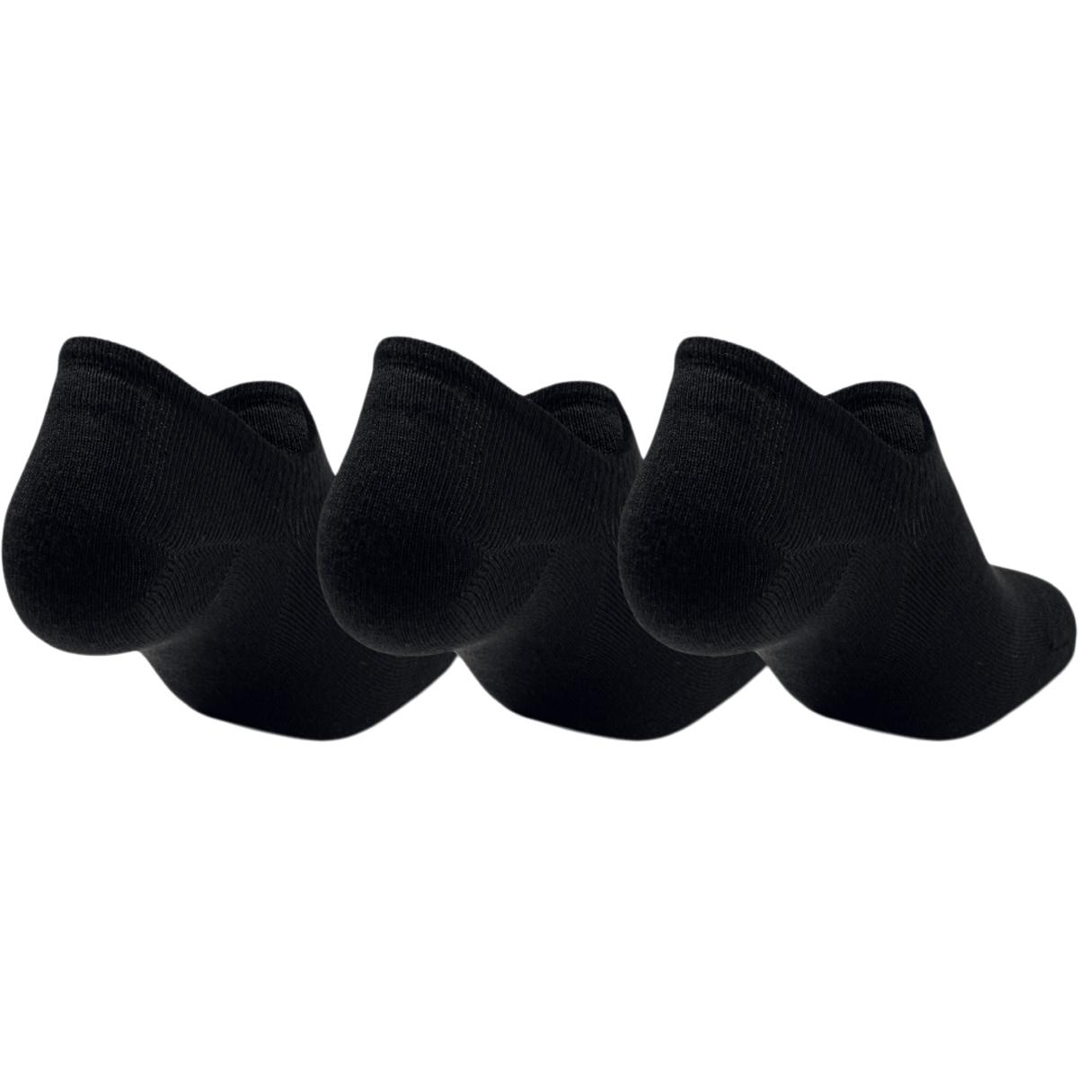Under Armour Essential Ultra Low 3-Pack Footies BLACK