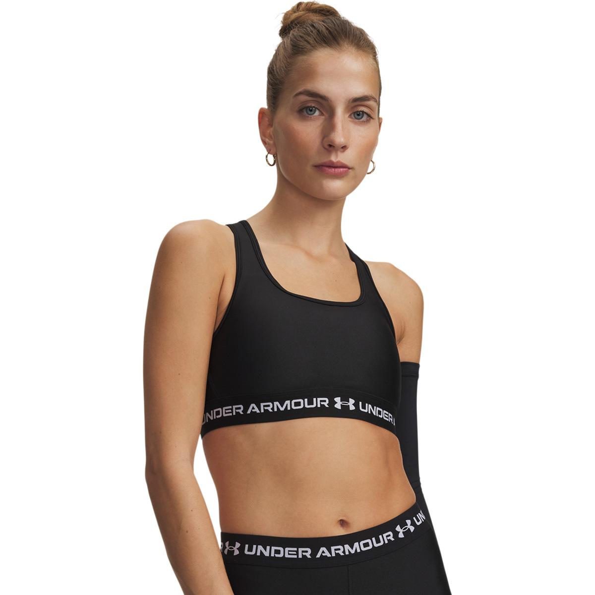 Under Armour Crossback Medium Support Sports BH Dame Black