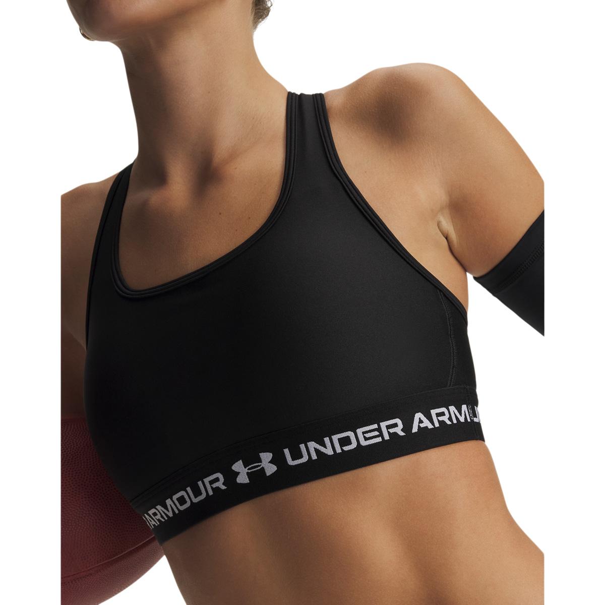 Under Armour Crossback Medium Support Sports BH Dame Black