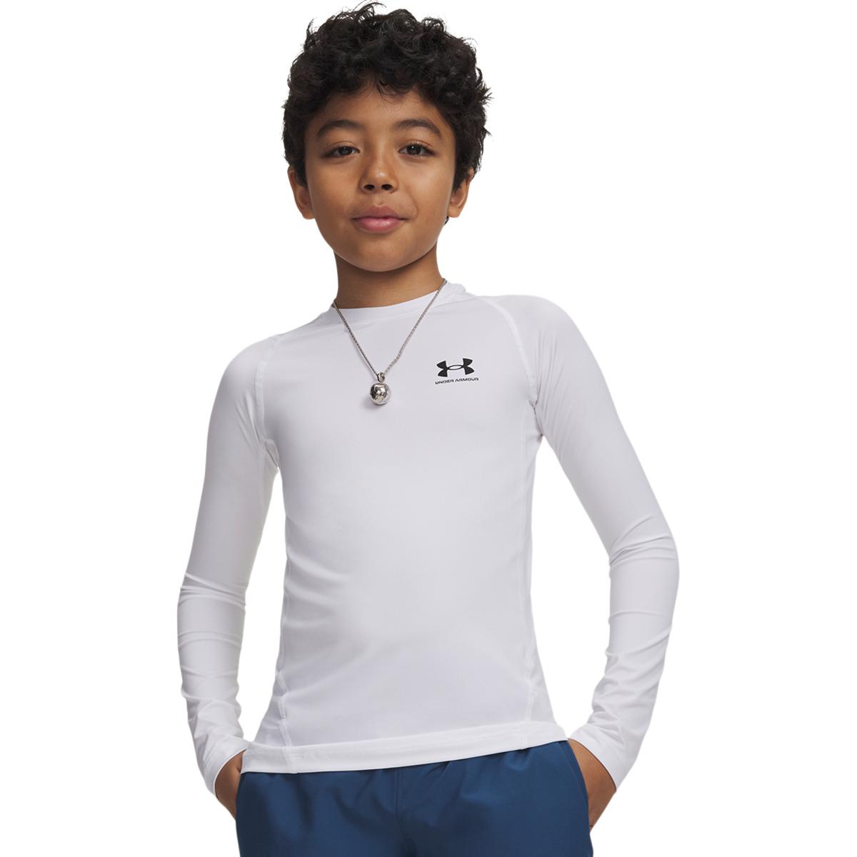 Under Armour HeatGear Langermet Baselayer T-skjorte Barn White