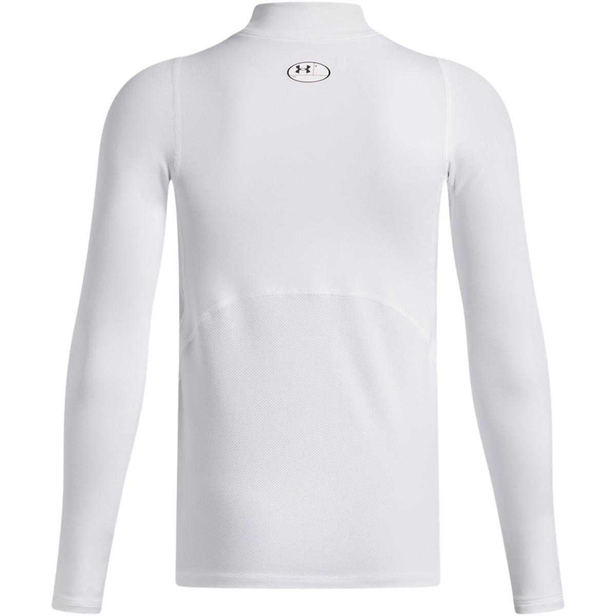 Under Armour Coldgear Mock Langærmet Baselayer Trænings T-shirt Børn WHITE
