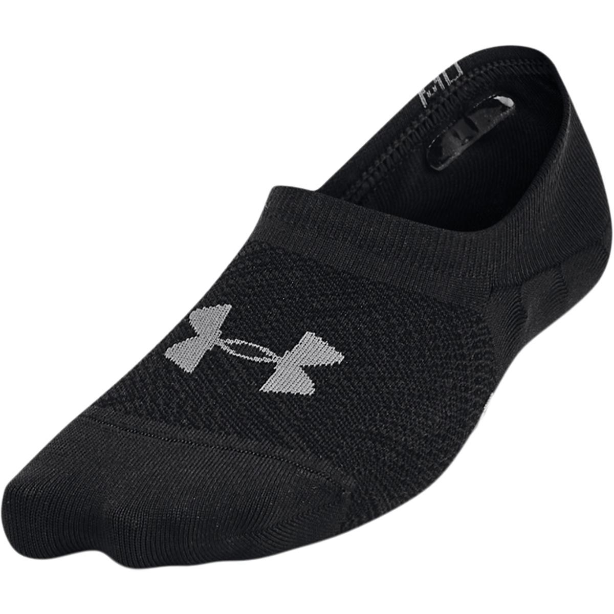 Under Armour Breathe Lite Ultra Low 3-Pack Footies BLACK