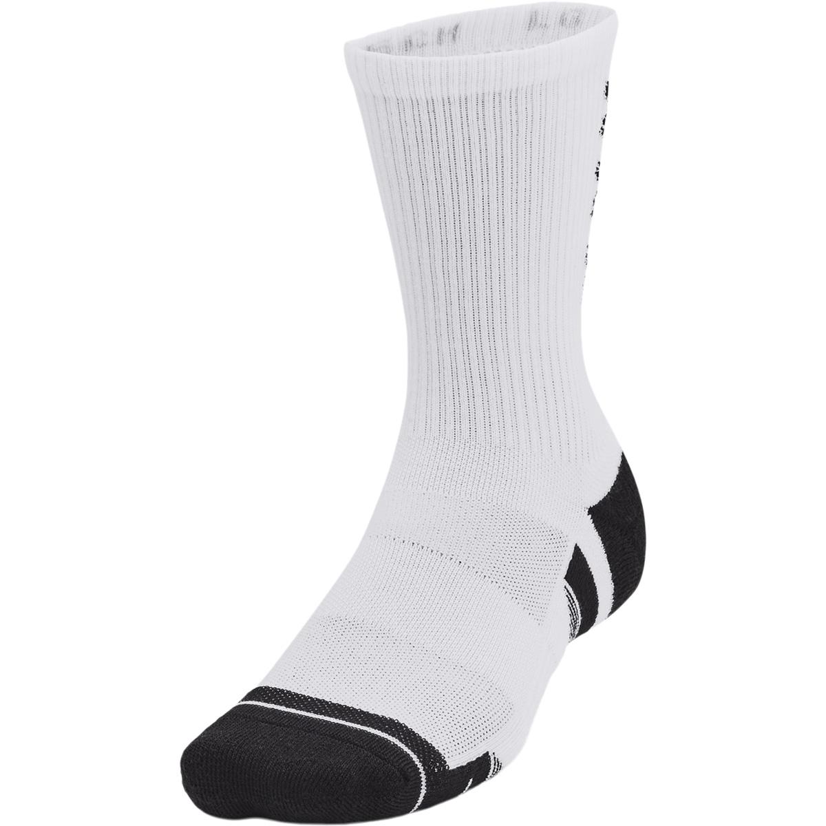 Under Armour Performance Tech Crew 3-Pack Strømper White