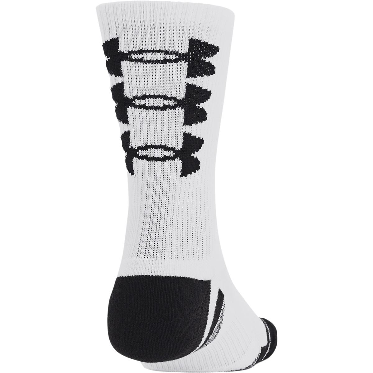 Under Armour Performance Tech Crew 3-Pack Strømper White