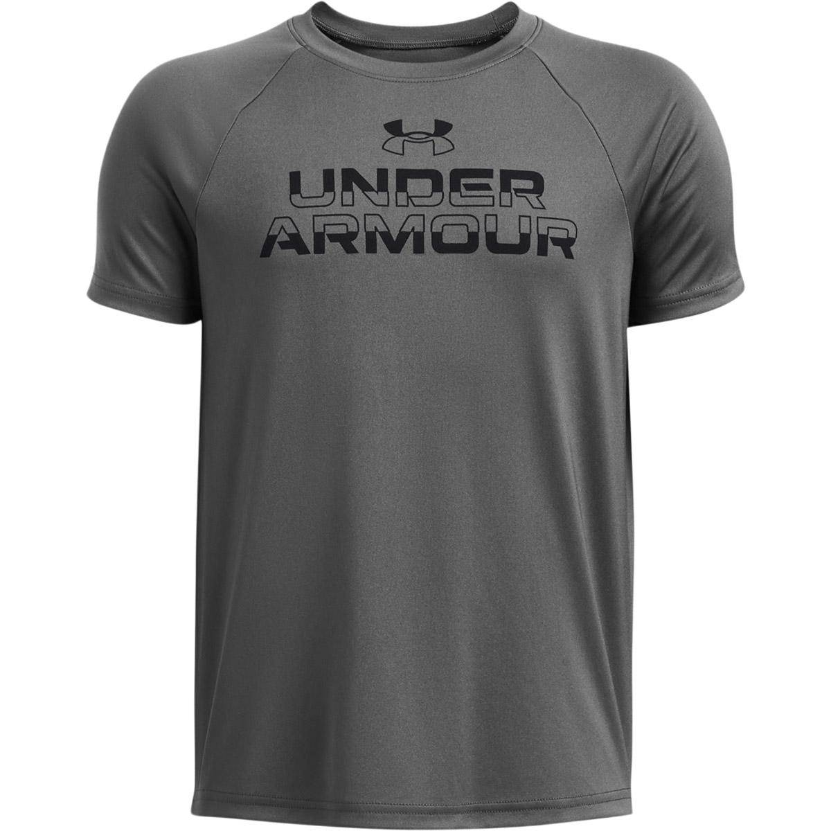 Under Armour Tech Split Wordmark Trenings T-skjorte Barn Castlerock