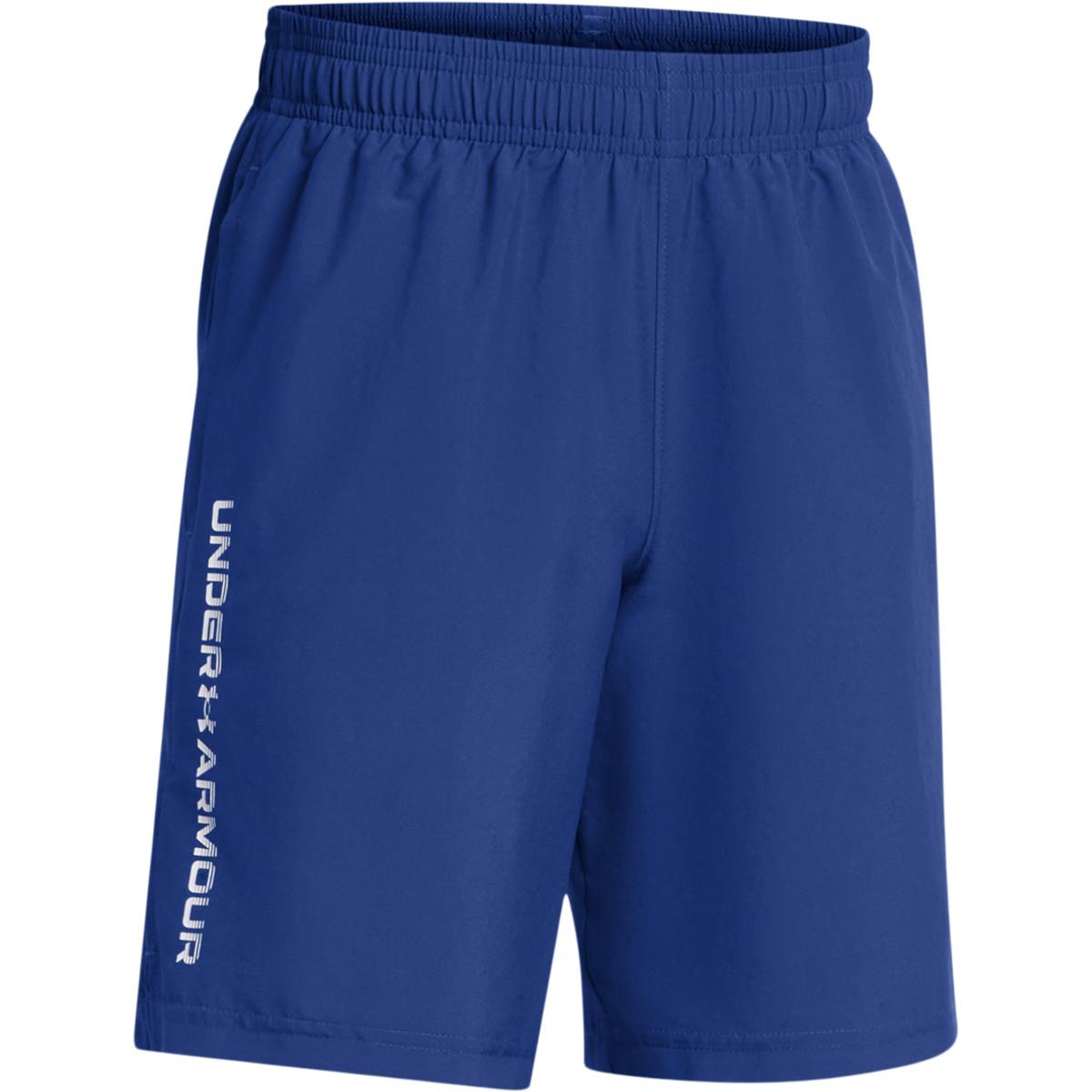 Under Armour Woven Wordmark Treningsshorts Barn Tech Blue