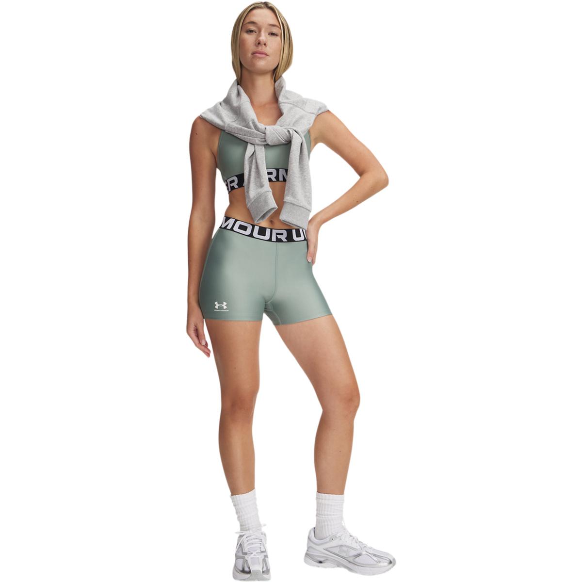 Under Armour HeatGear Authentics Korte Træningstights Dame Silica Green