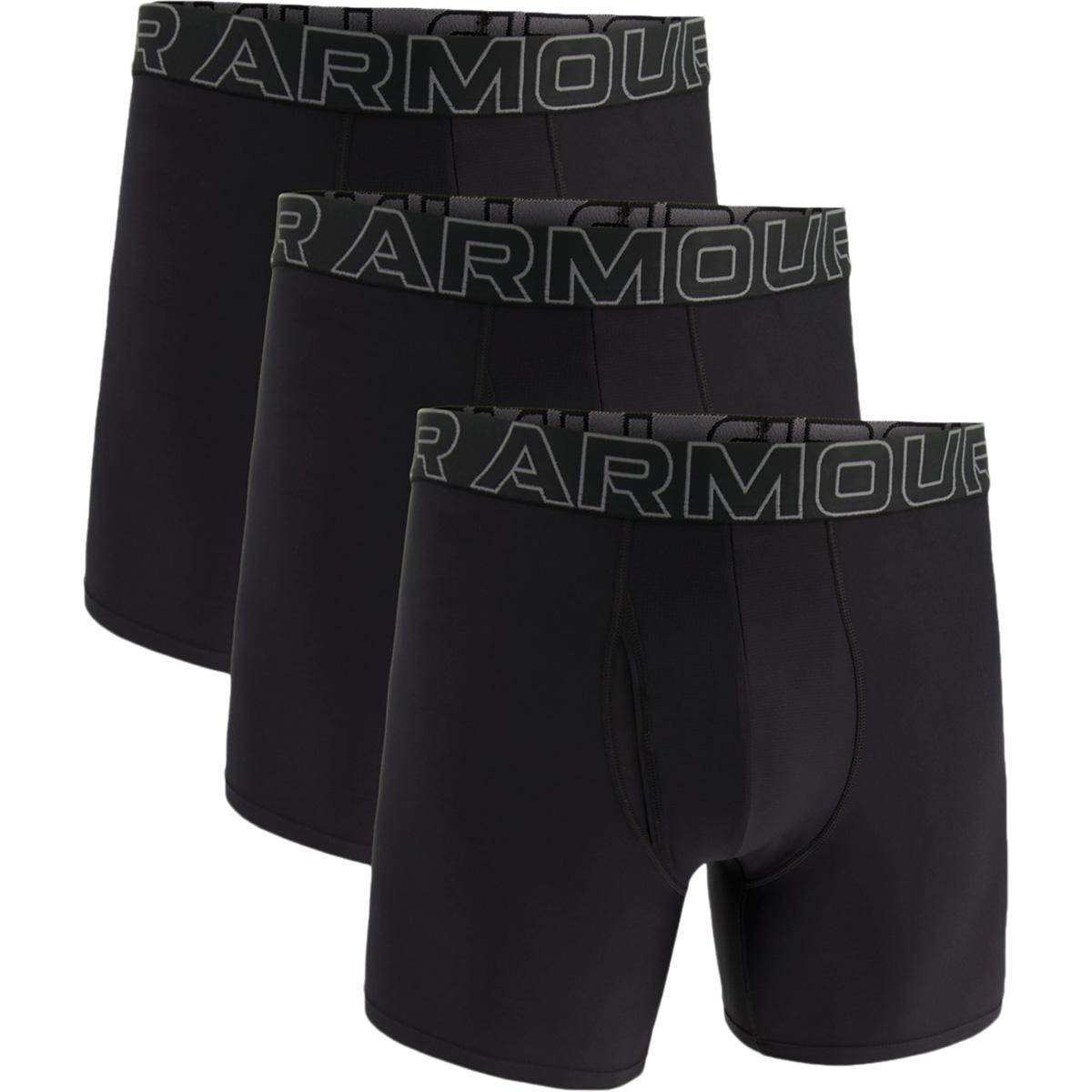 Under Armour Performance Tech 3-Pack Boxershorts Herre BLACK