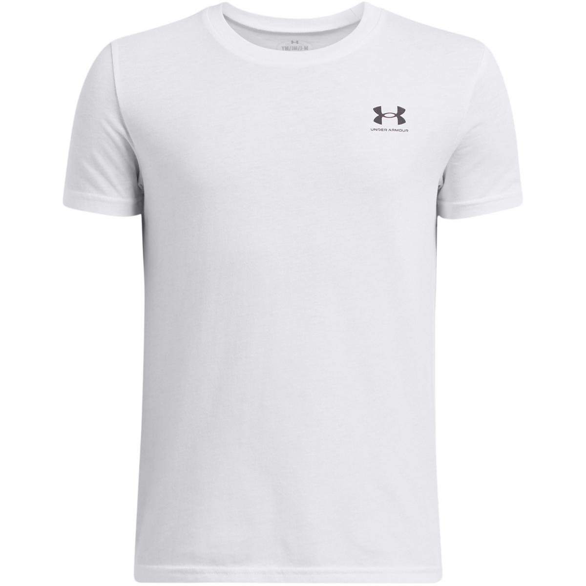 Under Armour Sportsstyle Left Chest Trenings T-skjorte Barn WHITE