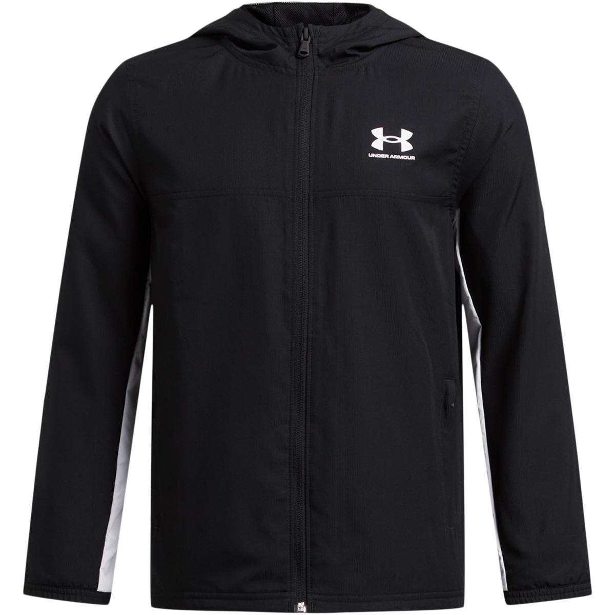 Under Armour Rival Woven Jakke Barn BLACK