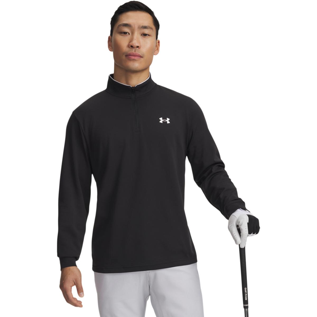 Under Armour MatchPlay Half Zip Golftrøje Herre Black