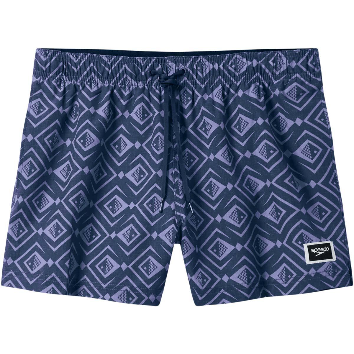 Speedo Print Redondo Edge 14" Badeshorts Herre GREY LEAD