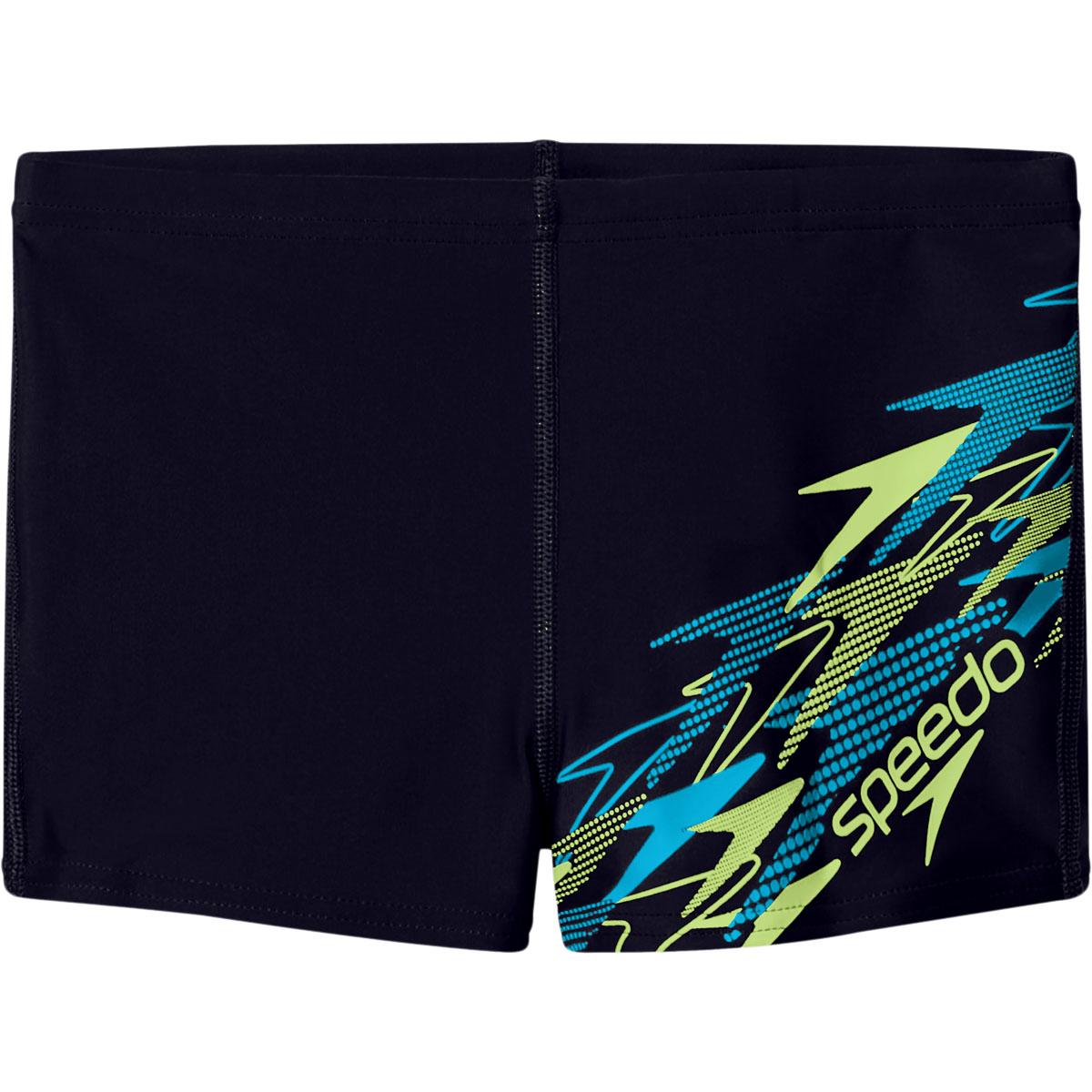Speedo Medley Logo Aquashort Badebukser M/Korte Ben Børn ANTHRACITE/CITRUS GREEN