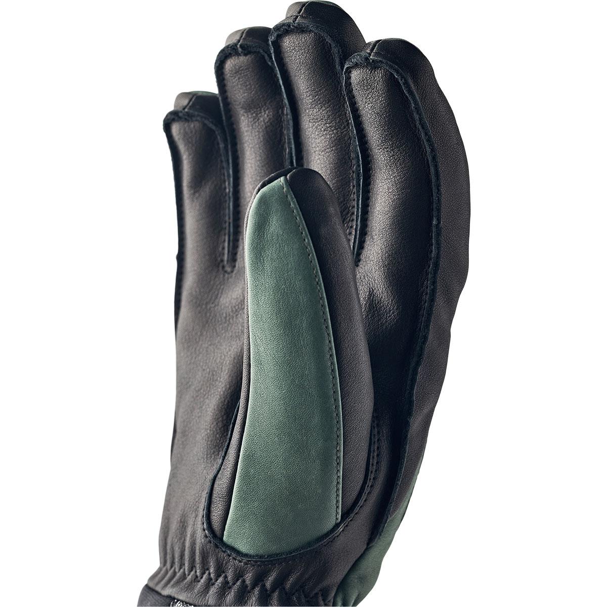 Hestra Army Leather Wool Terry Skihansker Forest