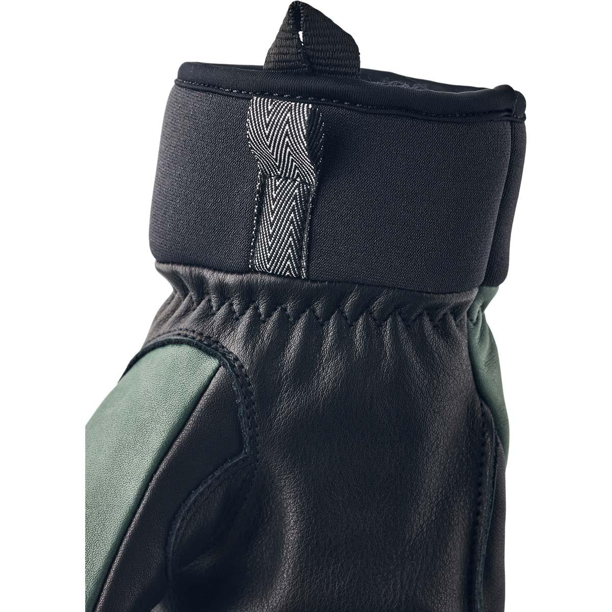 Hestra Army Leather Wool Terry Skihansker Forest
