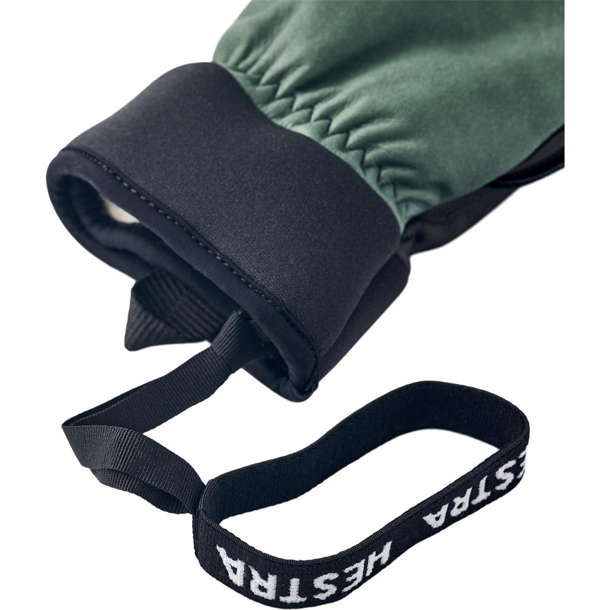 Hestra Army Leather Wool Terry Skihansker Forest