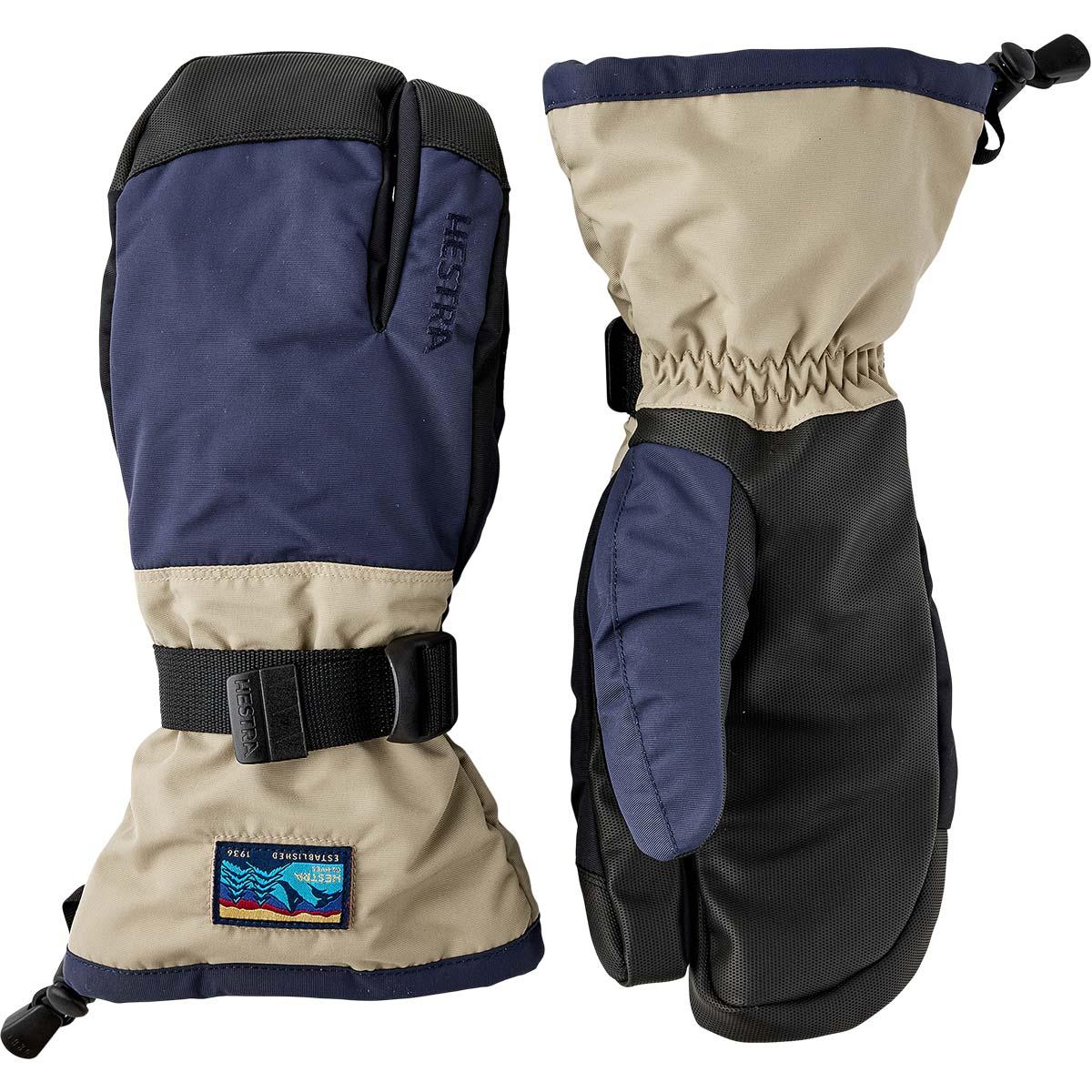 Hestra Gauntlet Sr. 3-Finger Skihansker Dark Navy/Beige