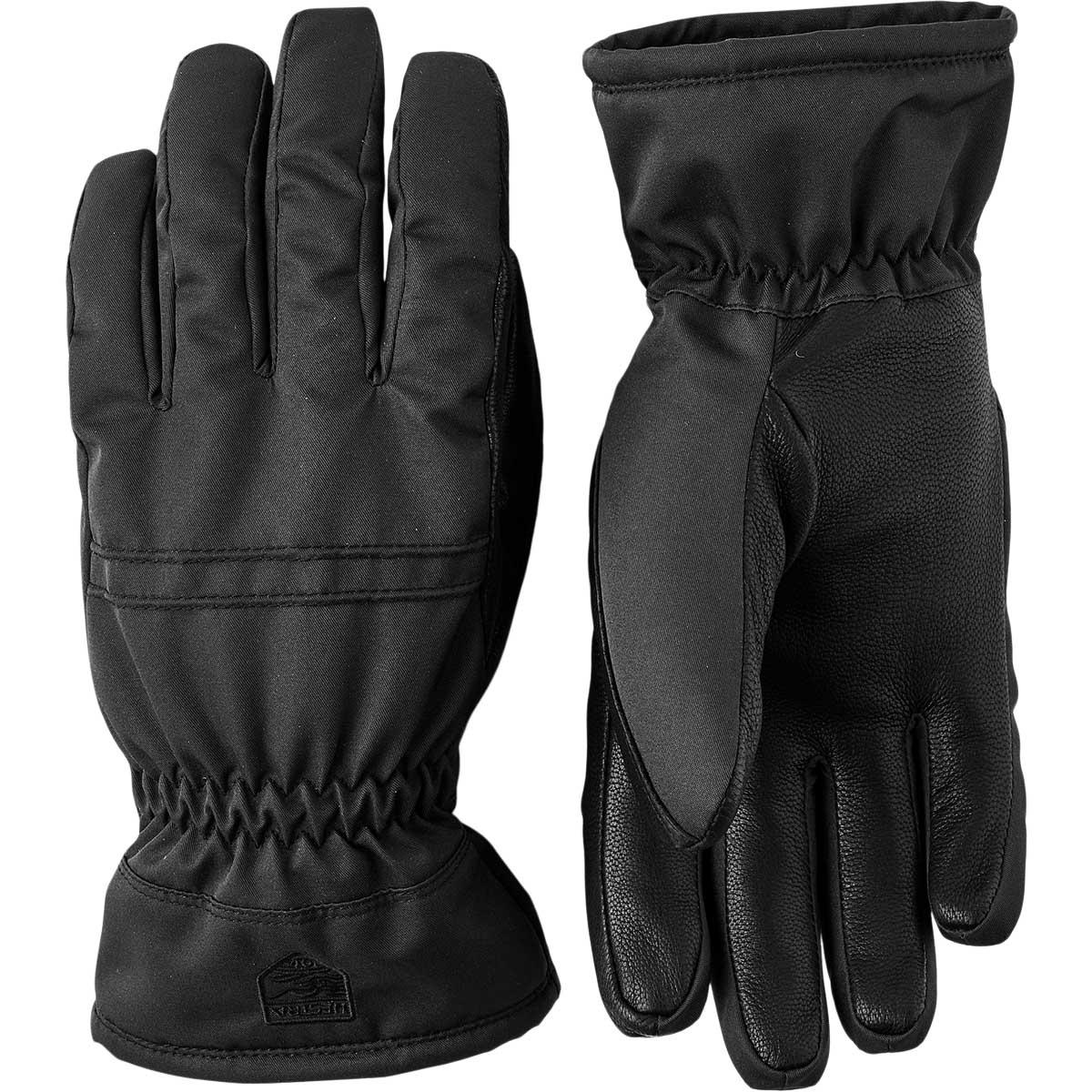 Hestra Primaloft Leather Skihandsker Dame Svart