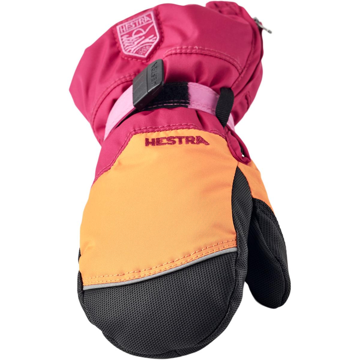 Hestra Baby Zip Votter Barn Orange/Orchid