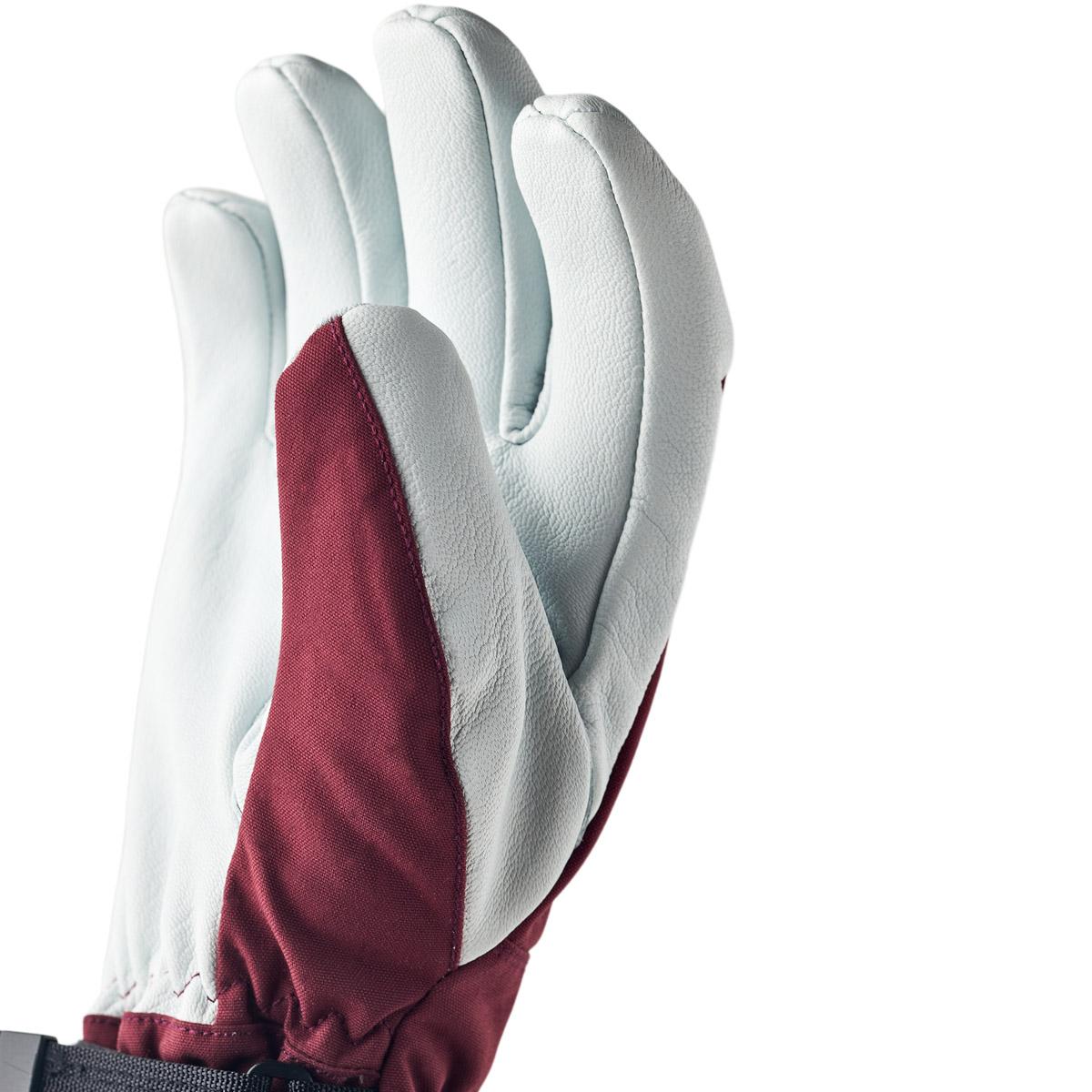 Hestra Army Leather Heli Skihansker Herre Bordeaux