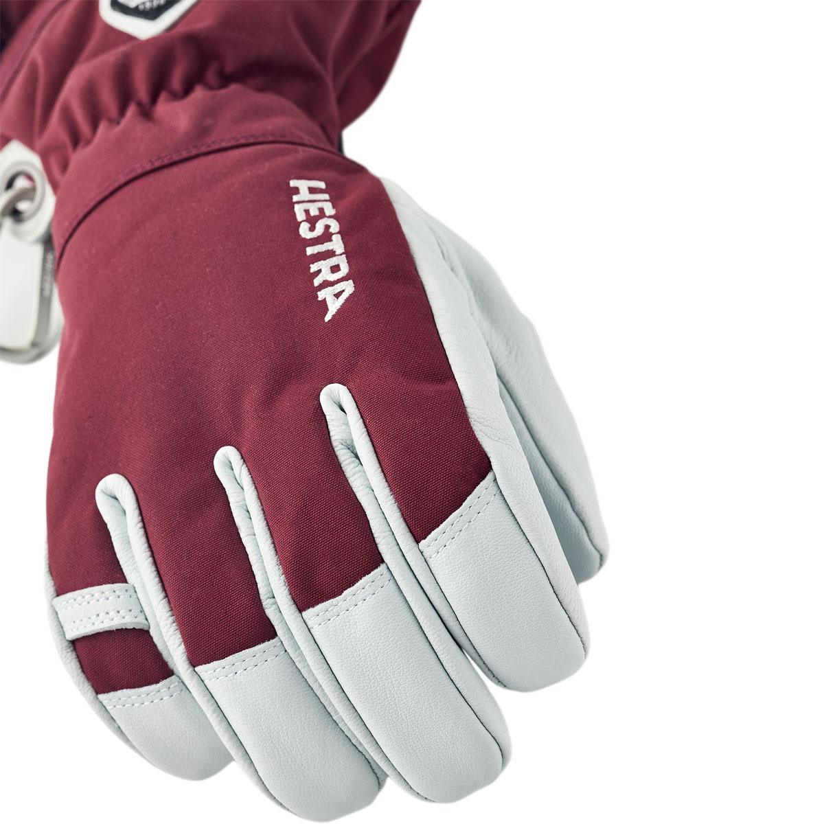 Hestra Army Leather Heli Skihansker Herre Bordeaux