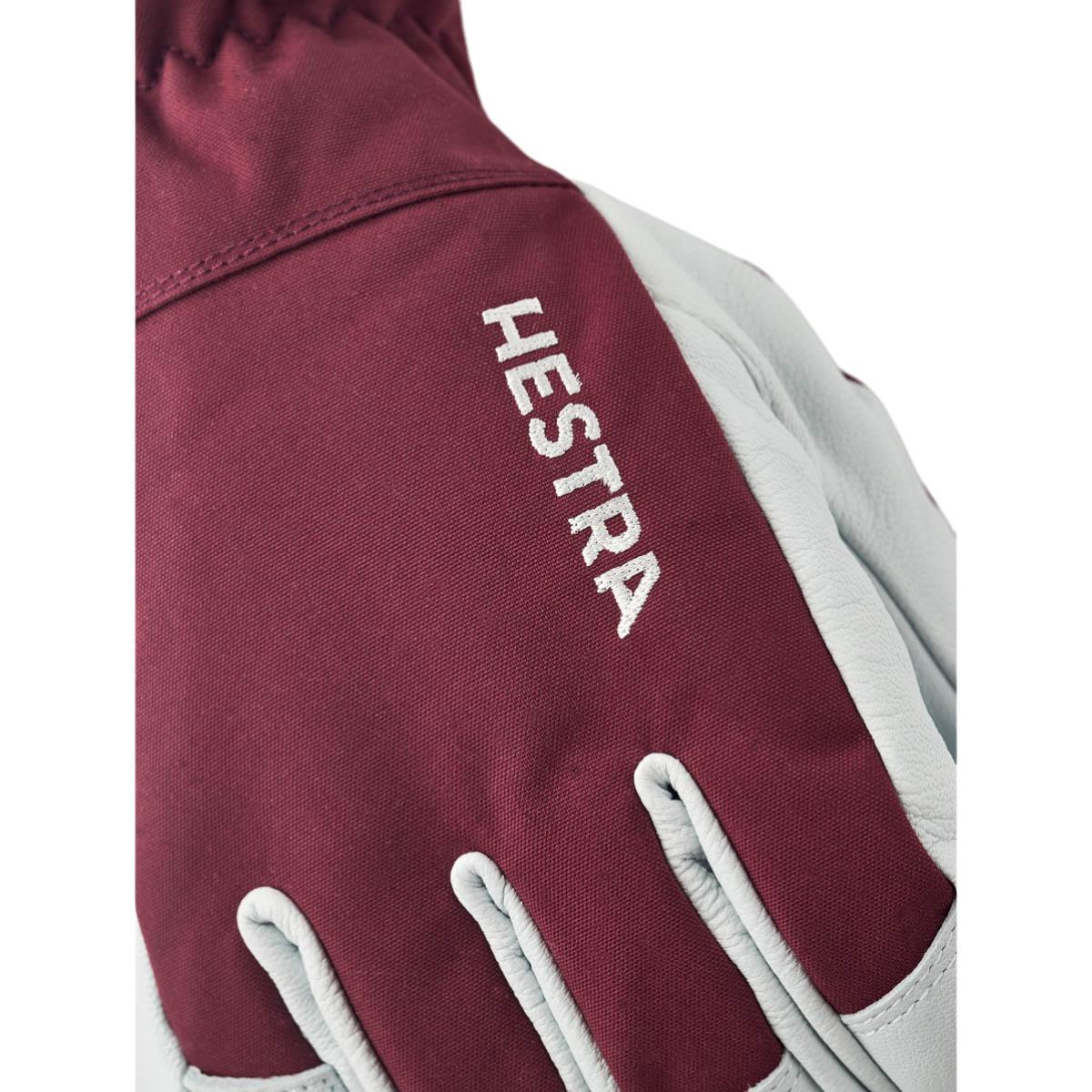 Hestra Army Leather Heli Skihansker Herre Bordeaux