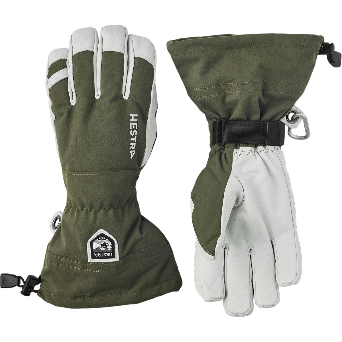 Hestra Army Leather Heli Skihansker Herre Oliv