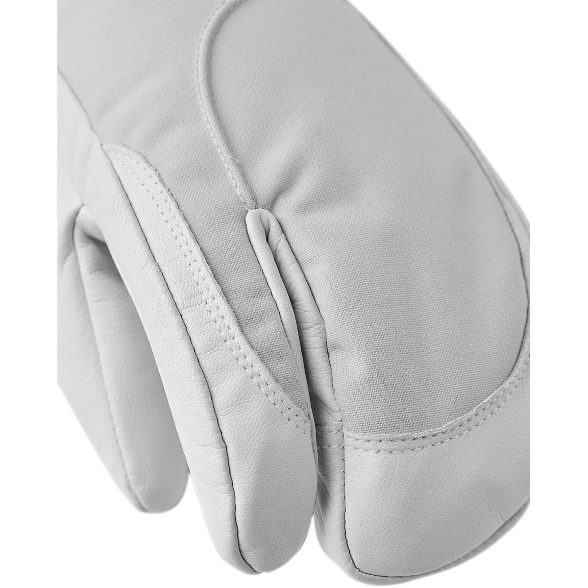 Hestra Heli 3-Finger Skihansker Dame Grey/Offwhite