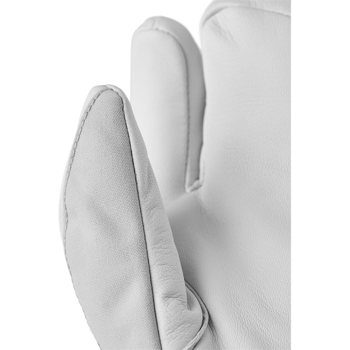 Hestra Heli 3-Finger Skihansker Dame Grey/Offwhite