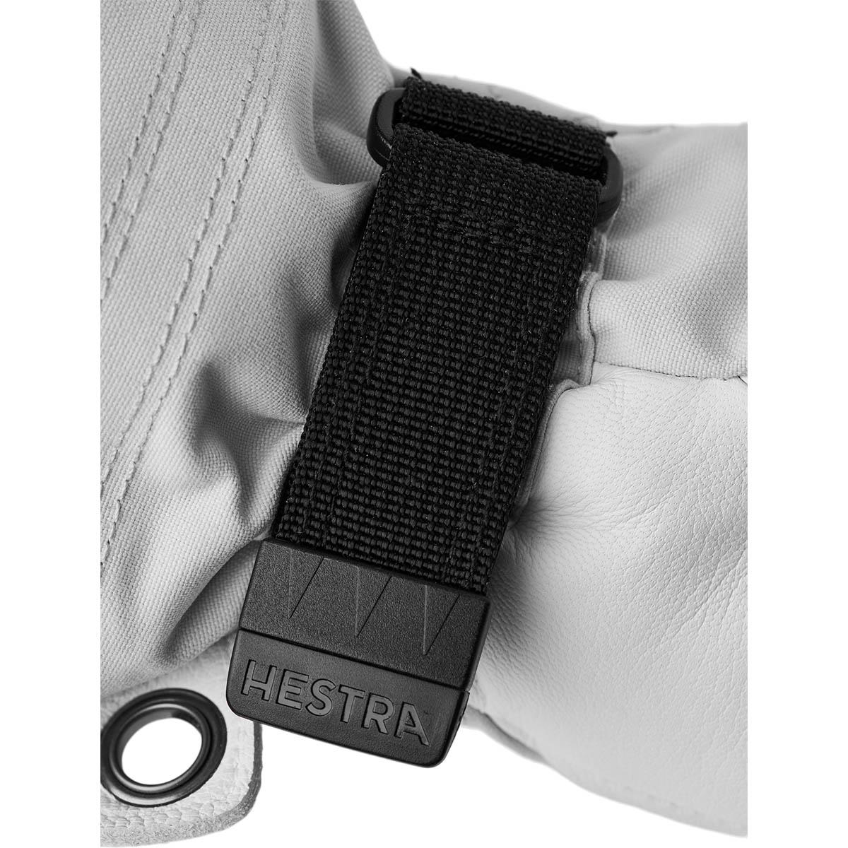 Hestra Heli 3-Finger Skihansker Dame Grey/Offwhite