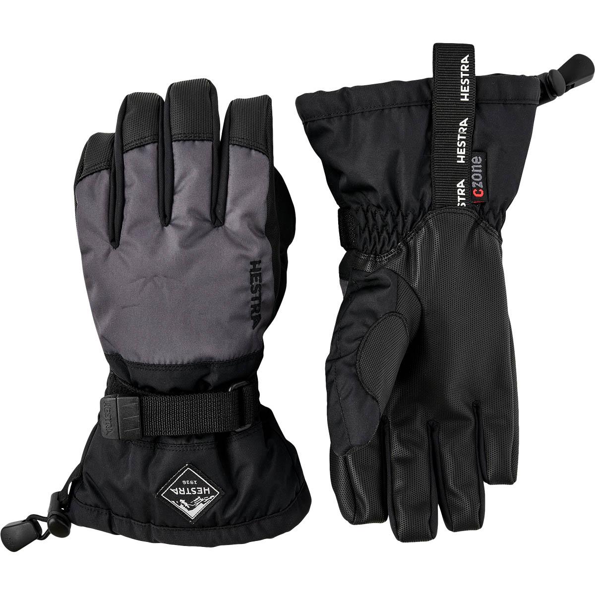 Hestra Gauntlet CZone Skihandsker Børn Black/Grey